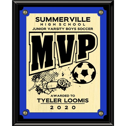 VL100 SERIES - WALNUT FINISH PLAQUE